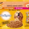 thumbnail image 2 of Pedigree Chopped Ground Dinner Wet Dog Food Variety Pack – 24 Cans, 13.2 Oz Each 2 of 3